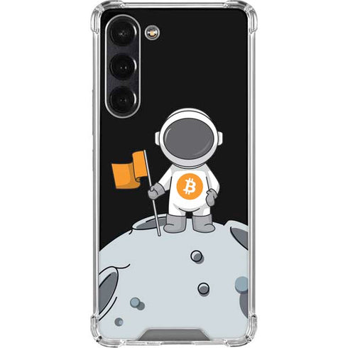 Bitcoin Astronaut Galaxy S24 FE Clear Case